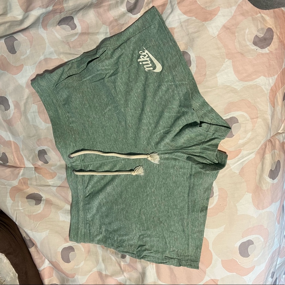 Nike light green shorts